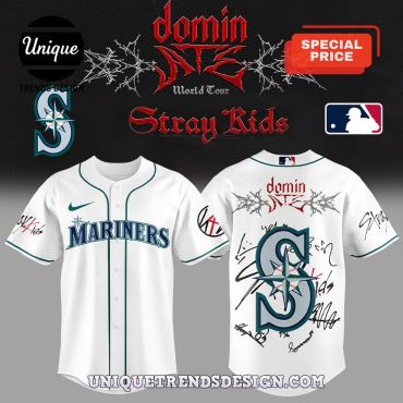 Seattle Mariners x Stray Kids World Tour Baseball Jersey