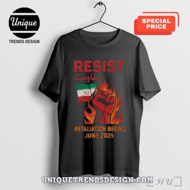 Stand Against Rising Lion Iran Resistance 2025 T-Shirt