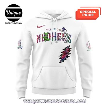 Toledo Mud Hens Grateful Dead White Hoodie Pants Set