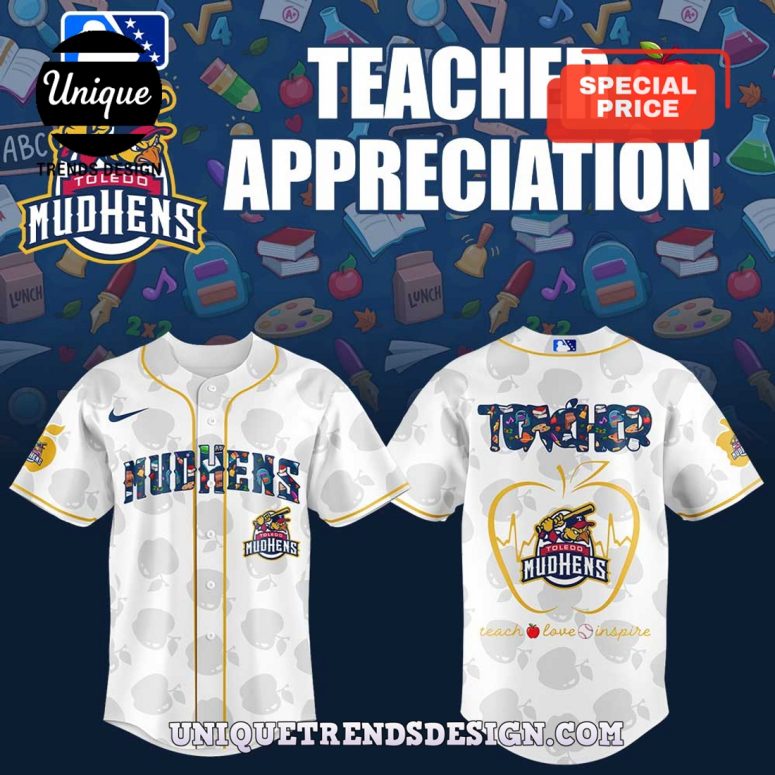 Toledo Mud Hens Teacher Appreciation Baseball Jersey