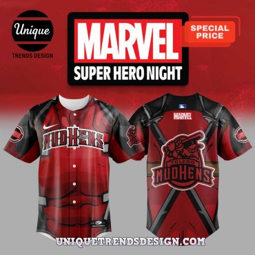 Toledo Mud Hens x Marvel Night Game Baseball Jersey