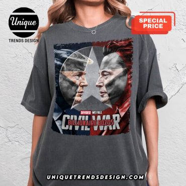 Trump vs Elon Funny Civil War T-Shirt