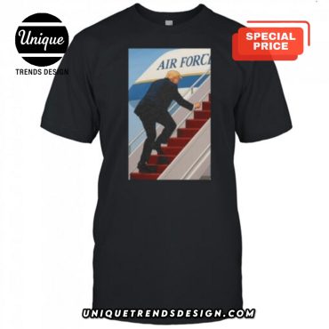 Viral Moment Trump Air Force One Stumble T-Shirt
