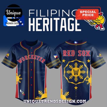 Worcester Red Sox Filipino Heritage Baseball Jersey Worcester Red Sox Filipino Heritage Baseball Jersey