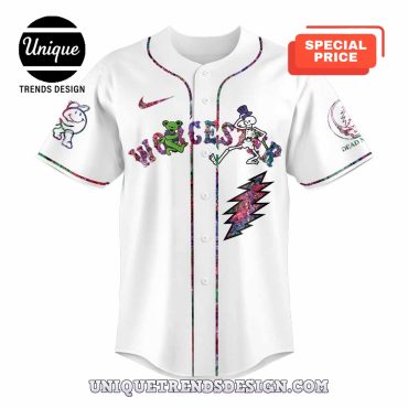 Worcester Red Sox Grateful Dead White Baseball Jersey
