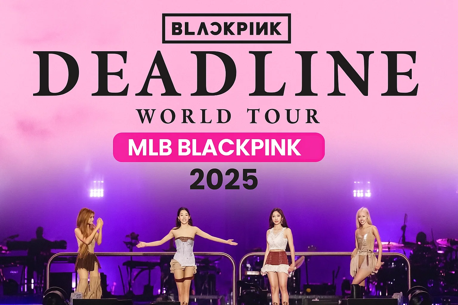 Blackpink x MLB Dodgers Deadline World Tour 2025 Shirt