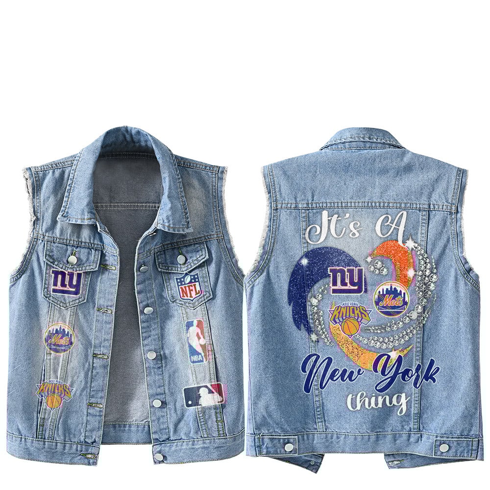Sleeveless Denim Jacket