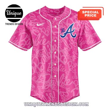 Atlanta Braves 2025 Barbie Game Night Baseball Jersey