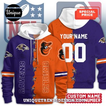 Baltimore Ravens x Baltimore Orioles Hoodie