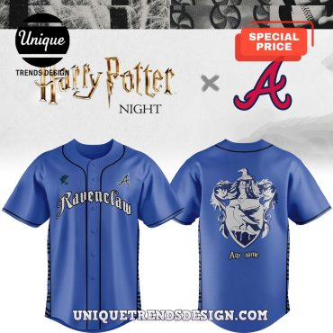 Braves x Ravenclaw House Custom Baseball Jersey