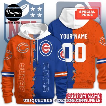 Chicago Bears x Chicago Cubs Hoodie