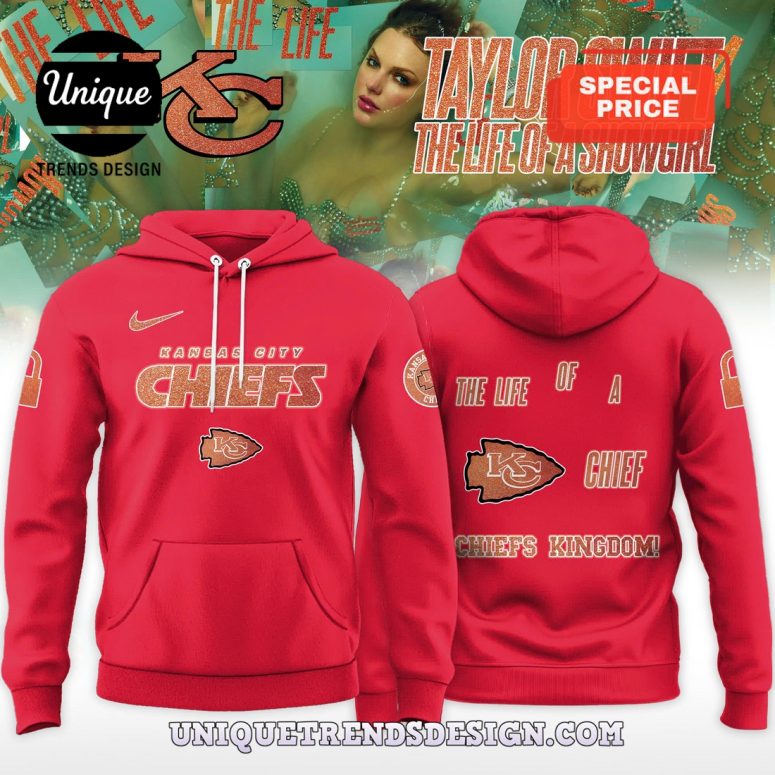 Chiefs x Taylor Swift The Life of a Showgirl Hoodie, Cap