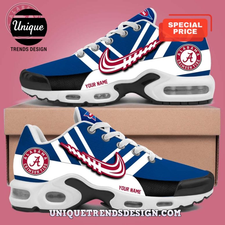 Custom Alabama Crimson Tide Football Air Max Plus Sneakers