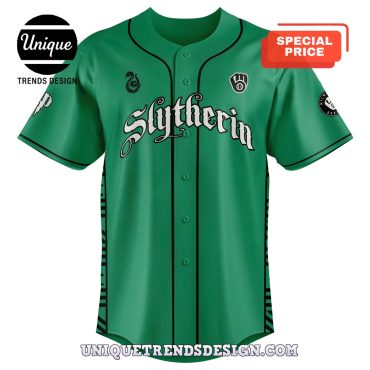 Custom Brewers x Slytherin House Baseball Jersey
