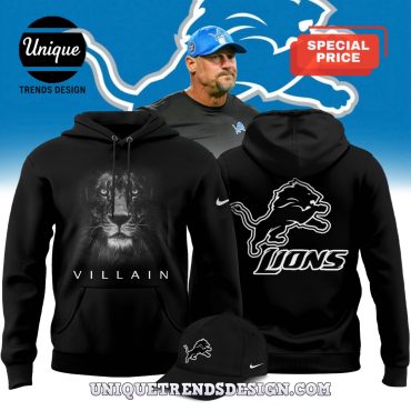 Dan Campbell Detroit Lions Villain Hoodie And Cap
