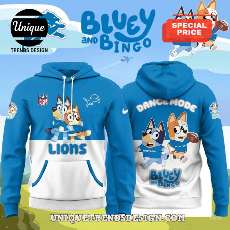 Detroit Lions x Bluey And Bingo 2025 Hoodie And Pant