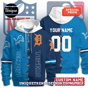 Detroit Lions x Detroit Tigers Hoodie