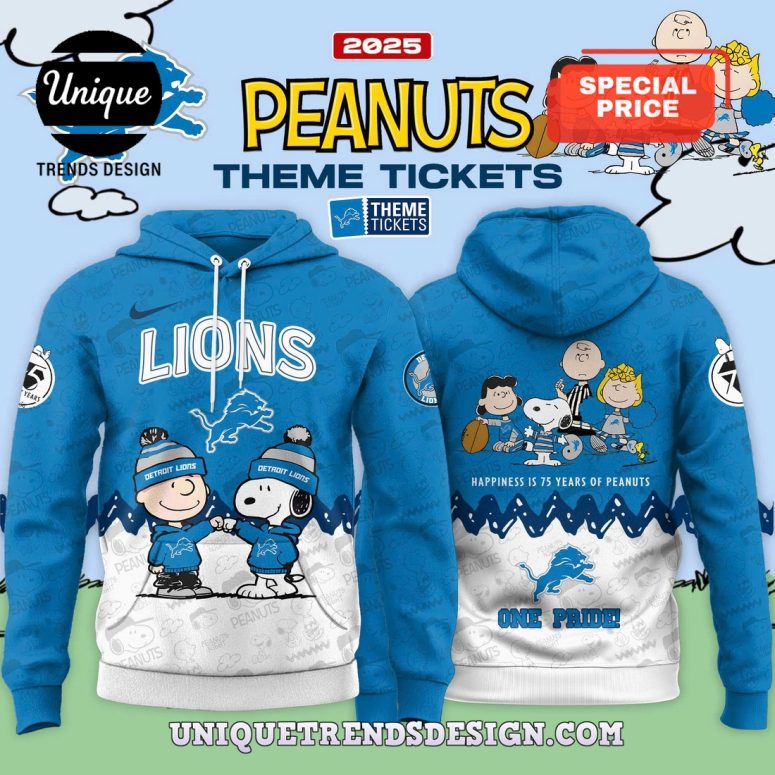 Detroit Lions x Peanuts Limited Editions Hoodie And Pant