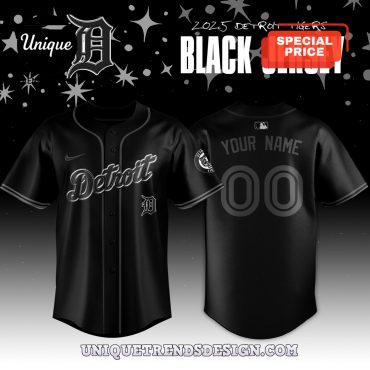 Detroit Tigers Black In Black Limited Edition Jersey