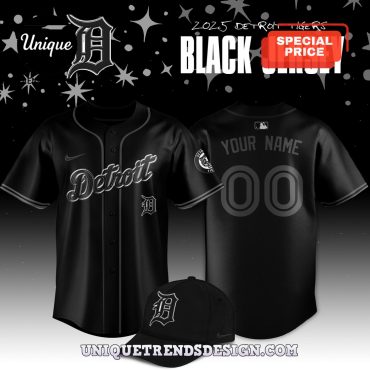 Detroit Tigers Black In Black Limited Edition Jersey