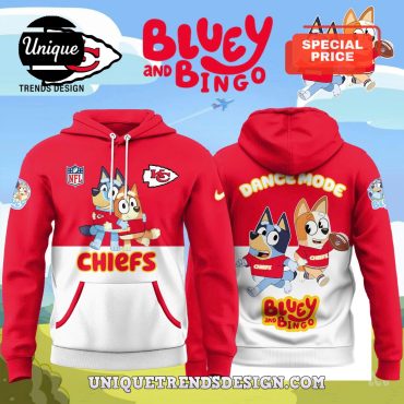 Kansas City Chiefs x Bluey And Bingo Hoodie And Cap