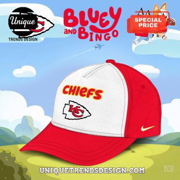 Kansas City Chiefs x Bluey And Bingo Hoodie And Cap