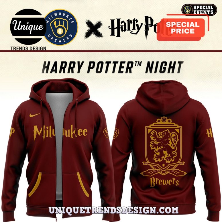 Milwaukee Brewers 2025 Harry Potter Night Hoodie