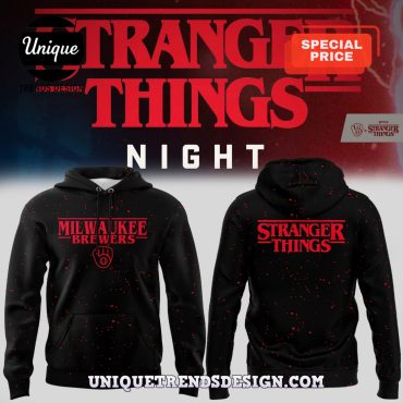 Milwaukee Brewers Stranger Things Night Hoodie