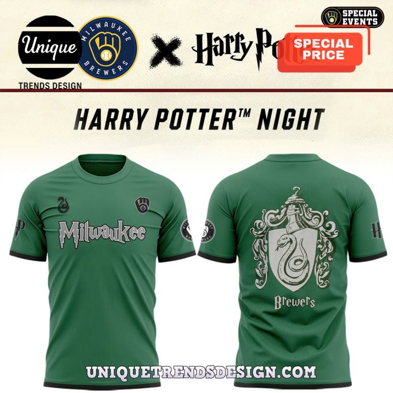 Milwaukee Brewers x Slytherin House Hoodie
