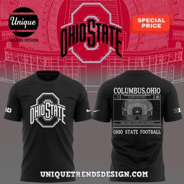 Ohio State Buckeyes Football Black Hoodie 2025