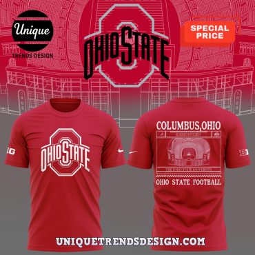 Ohio State Buckeyes Football Red Hoodie 2025