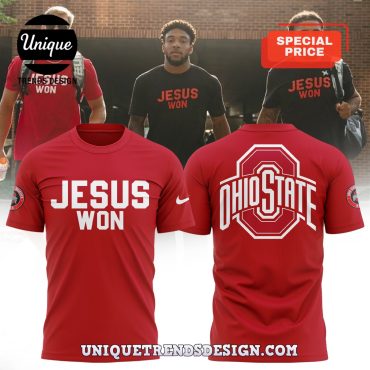 Ohio State Football Jesus Won Red Hoodie