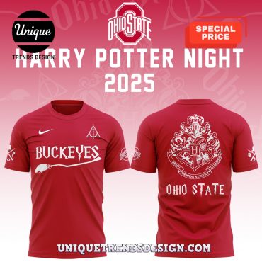 Ohio State x Harry Potter Red Hoodie 2025