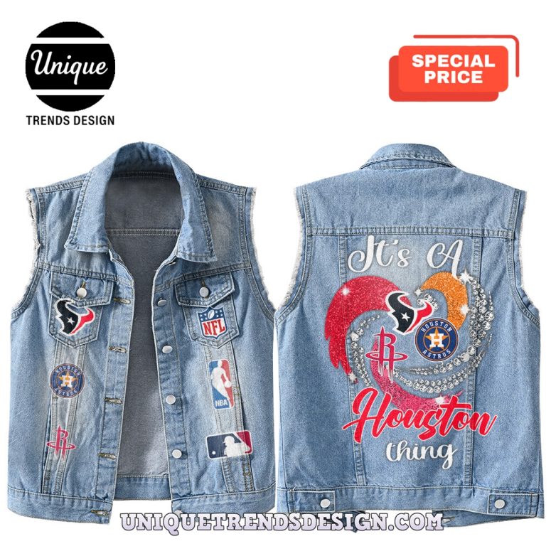Premium Houston Mixed Sleeveless Denim Jacket