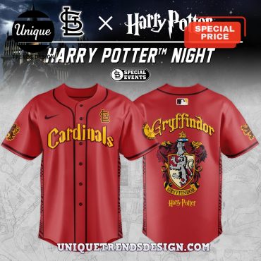 St. Louis Cardinals x Harry Potter Gryffindor Jersey