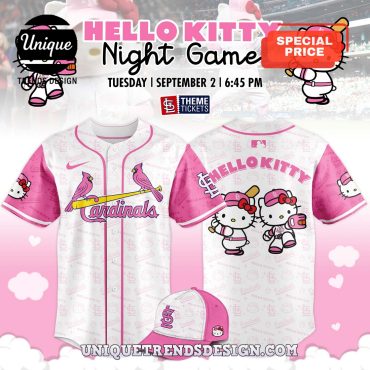 St. Louis Cardinals x Hello Kitty Night Baseball Jersey