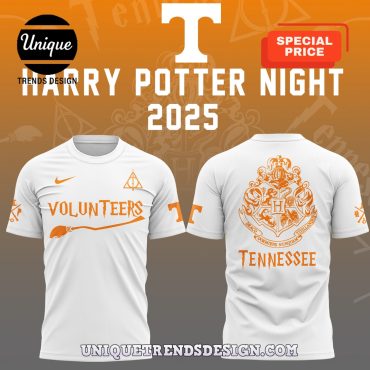 Tennessee Volunteers 2025 Harry Potter White Hoodie