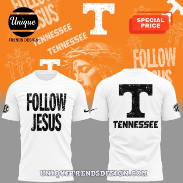 Tennessee Volunteers Follow Jesus White Hoodie