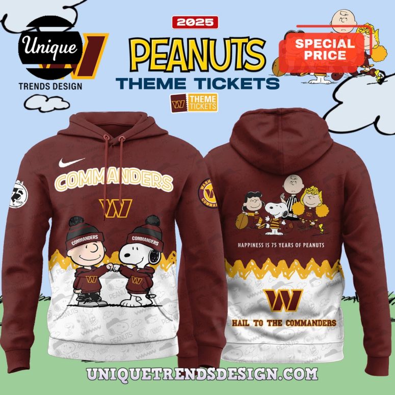 Washington Commanders x Peanuts 2025 Hoodie And Pant