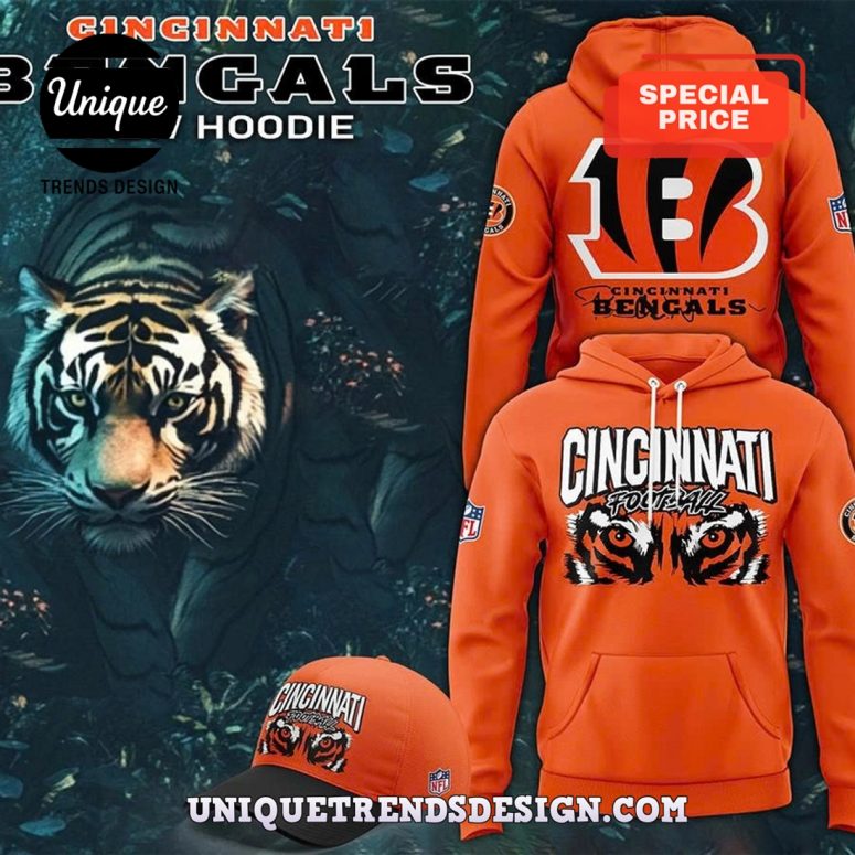 2025 Cincinnati Bengals New Hoodie And Cap