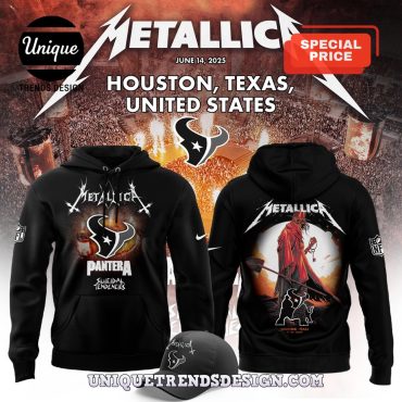 2025 Houston Texans x Metallica Hoodie And Cap 2025 Houston Texans x Metallica Hoodie And Cap