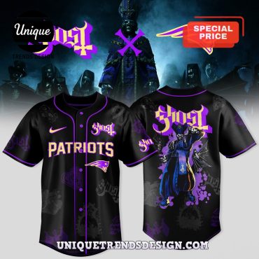 2025 New England Patriots x Ghost Baseball Jersey