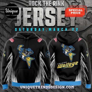 2025 Toledo Walleye x Rock the Rink Hoodie And Cap 2025 Toledo Walleye x Rock the Rink Hoodie And Cap