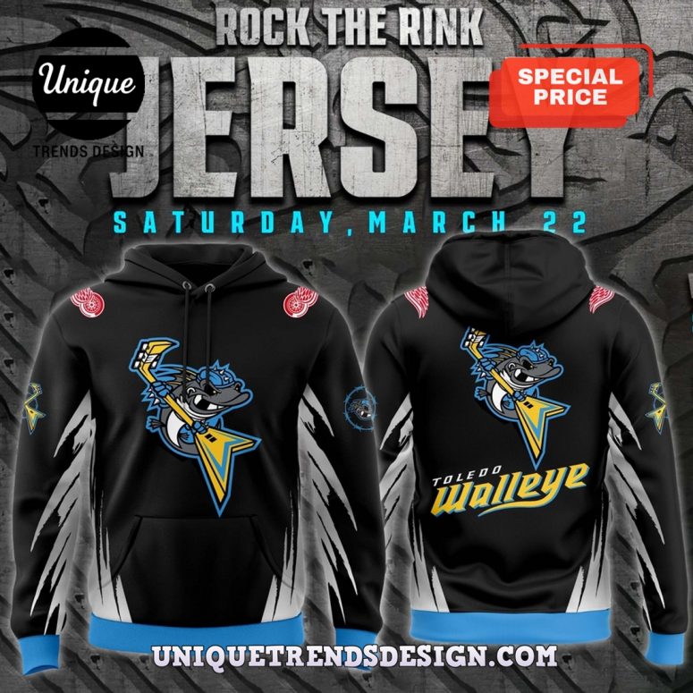 2025 Toledo Walleye x Rock the Rink Hoodie And Cap