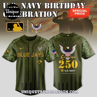 Blue Jays U.S. Marine Corps 250th Anniversary Baseball Jersey