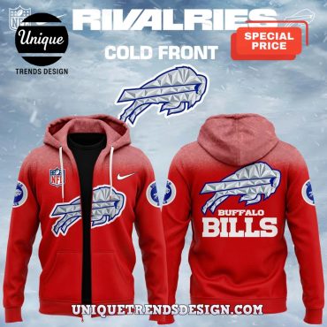 Buffalo Bills NFL Rivalries Cold Front Red Hoodie