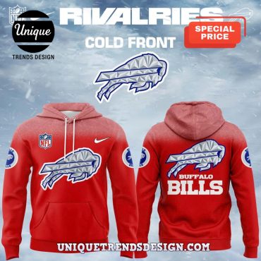 Buffalo Bills NFL Rivalries Cold Front Red Hoodie