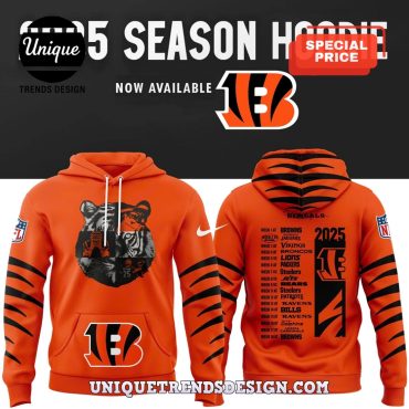 Cincinnati Bengals 2025 Season Hoodie And Pant