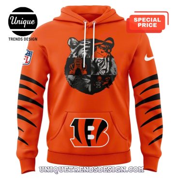 Cincinnati Bengals 2025 Season Orange Hoodie