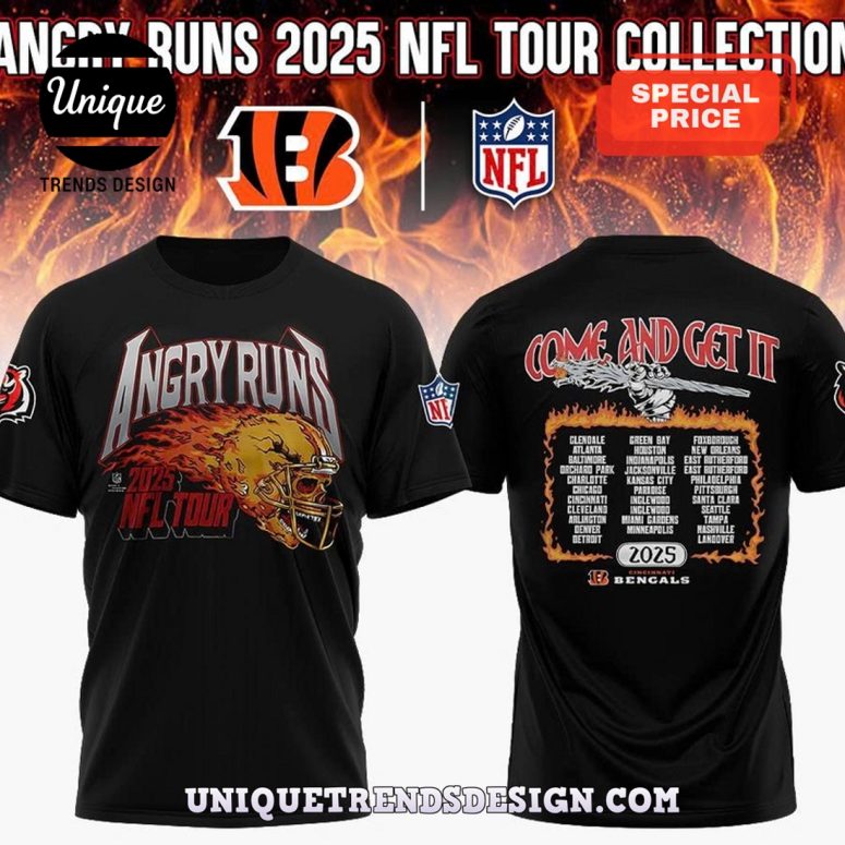 Cincinnati Bengals x Angry Runs 2025 Hoodie